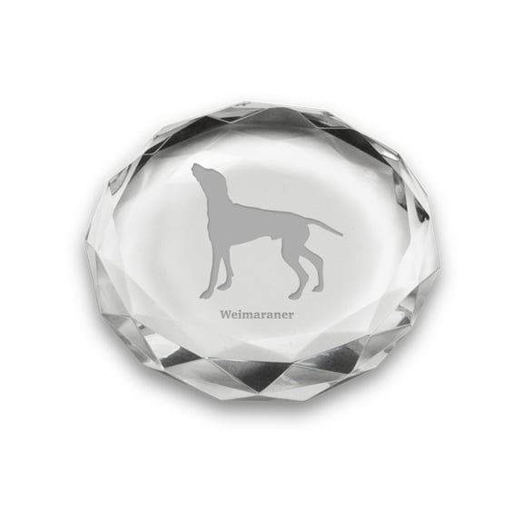 Weimaraner Deep Etched Paperweight