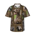 thumbnail image 1 of Weimaraner Dog Hawaiian Shirts For Men, Summer Short-Sleeve Relaxed-Fit Button-Down Shirts Small, 1 of 9