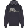 thumbnail image 1 of Weimaraner Dog Laid Down Hoodie Men -Image by Shutterstock, Male x-Large, 1 of 2