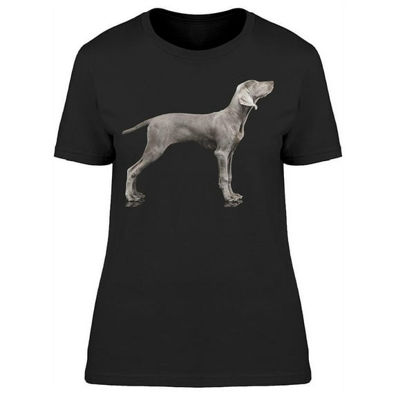 Weimaraner Dog Looking Up T-Shirt Women -Image by Shutterstock, Female Medium