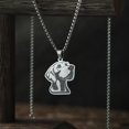 thumbnail image 1 of Weimaraner Dog Pendant Necklace For Women Men Jewelry Stainless Steel Necklace Pet Lover Gift, 1 of 4