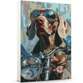 thumbnail image 1 of Weimaraner Dog Poster Riding A Motorcycle - Weimaraner Dog Canvas Wall Art For Bedroom Decor - Gifts For Men - Gifts For Men, 1 of 6