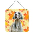 thumbnail image 1 of Weimaraner Fall Wall or Door Hanging Prints Yellow, 1 of 1