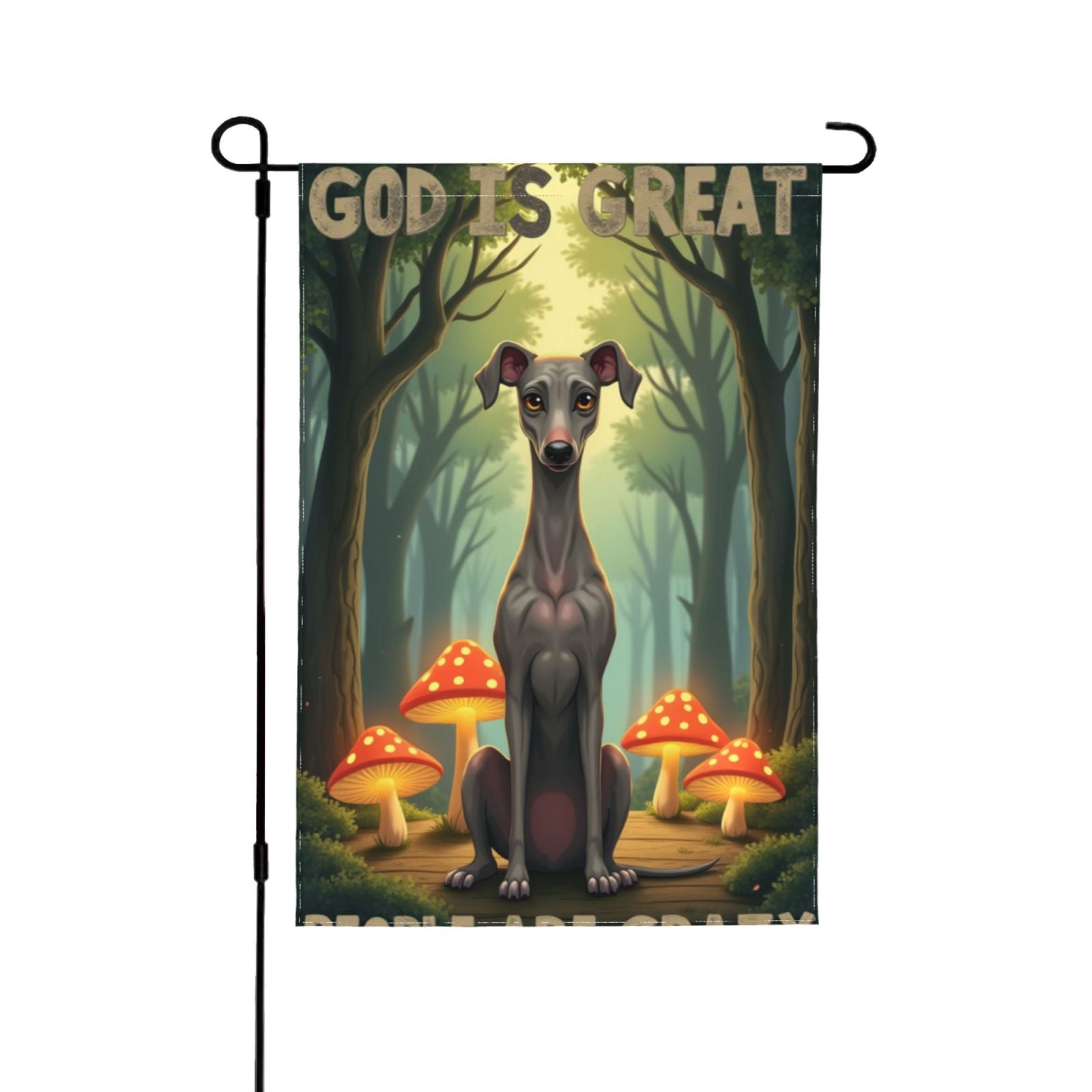 LHMUYU Gartenflagge – 'Our Dogs Have No Respect For Personal Space', Doppelseitig, 30,5 X 45,7 Cm, Polyester