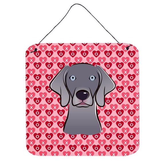 Weimaraner Hearts Wall or Door Hanging Prints