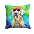 thumbnail image 1 of Weimaraner Hippie Dawg Fabric Decorative Pillow 18 in x 18 in, 1 of 5