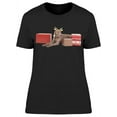 thumbnail image 1 of Weimaraner Reindeer With Gifts T-Shirt Women -Image by Shutterstock, Female x-Large, 1 of 2