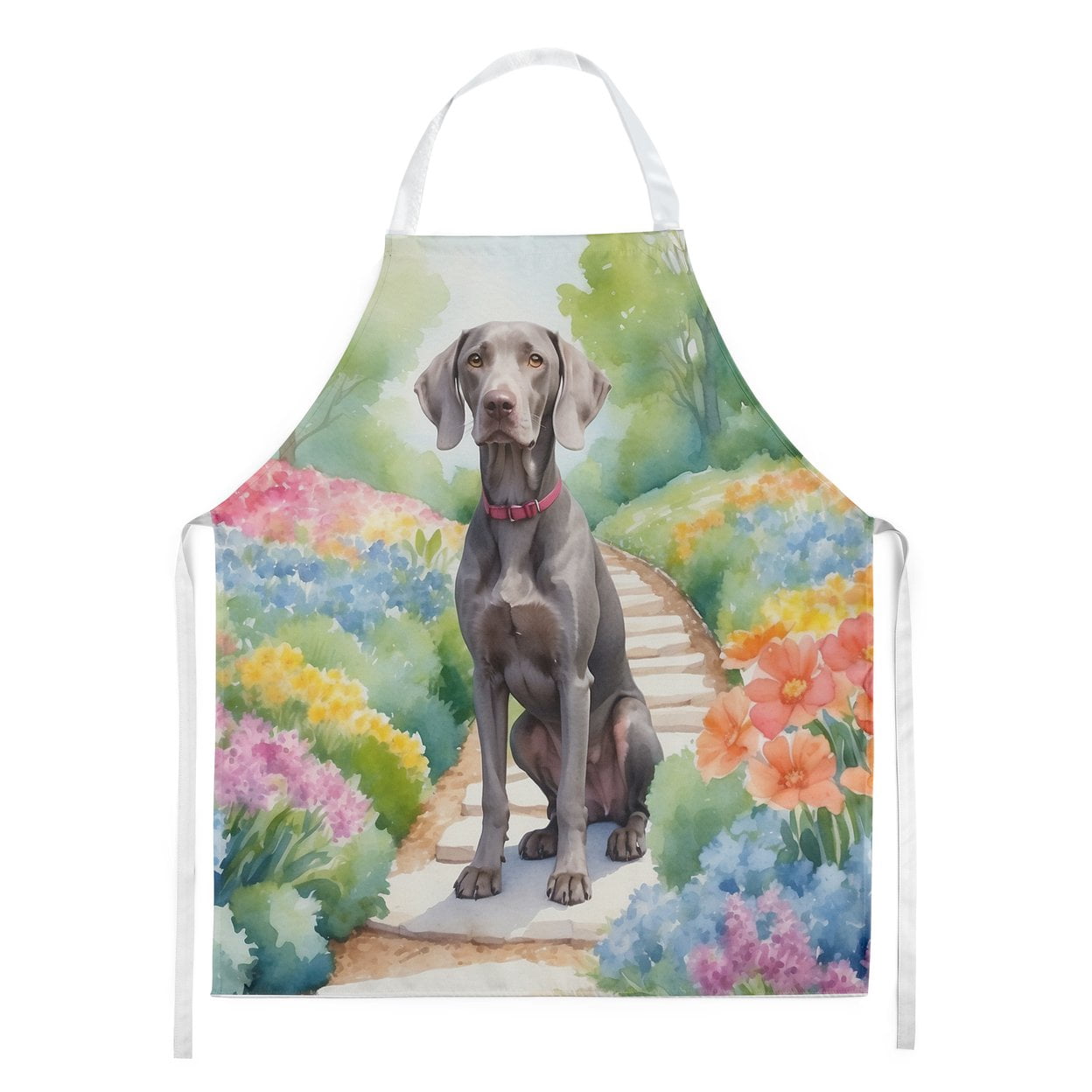 Weimaraner Spring Path Apron
