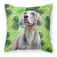 thumbnail image 1 of Weimaraner St.Patricks Fabric Decorative Pillow, 1 of 1