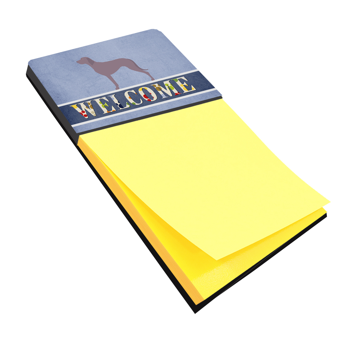 Sticky Note Welcome Weimaraner Welcome Sticky Note Holder, Blue - Walmart.com