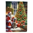 thumbnail image 1 of Weimaraner and Santa Claus House Flag 28 in x 40 in, 1 of 7