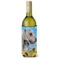 thumbnail image 1 of Weimaraner in Summer Flowers Wine Bottle Hugger, 1 of 1