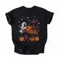 thumbnail image 1 of Weiner Dog Witch Happy Halloweenie Cute Halloween Dachshund T-Shirt, Multicolors, Size S-5XL, 1 of 5