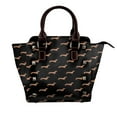 thumbnail image 1 of Weiners Everywhere - Dachshund Pattern Rivet Fashion One-Shoulder Women's Handbag Tote Bag, 1 of 6