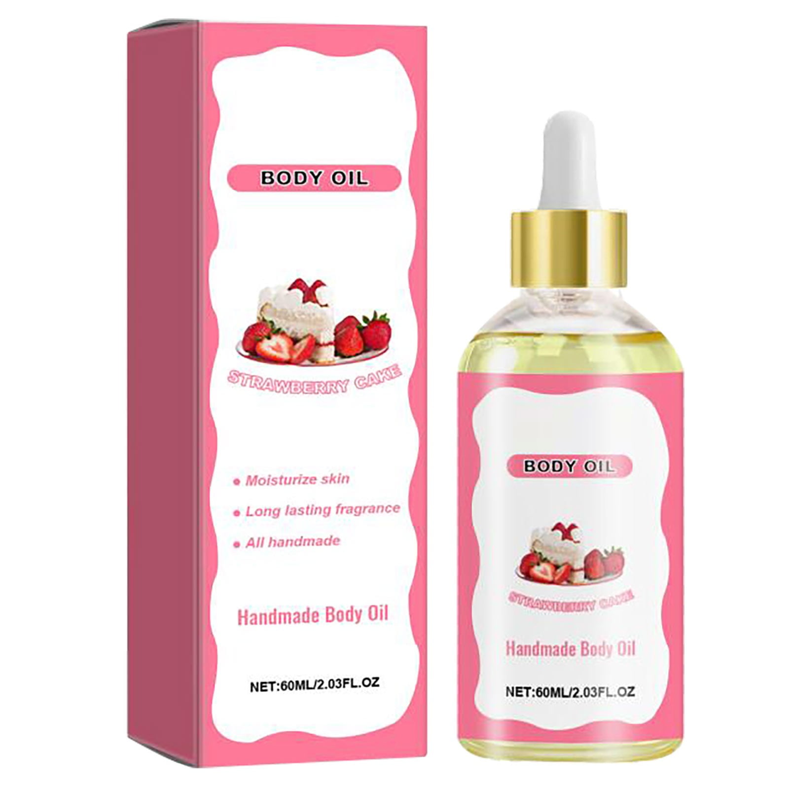 Weipeensee 60ml Body Juice Oil Body Oil Moisturizing For Women Perfume For Women Strawberry Oil