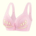 thumbnail image 1 of Weiqiqre Bras for Women Front Button Closure Wireless Full Coverage Convenient Padded Daily Soft Cup Bras, 1 of 4