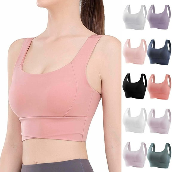 Weiqiqre Bras for Women V-Back Sports Bra with Padding,Suitable High Intensity Sports Bra