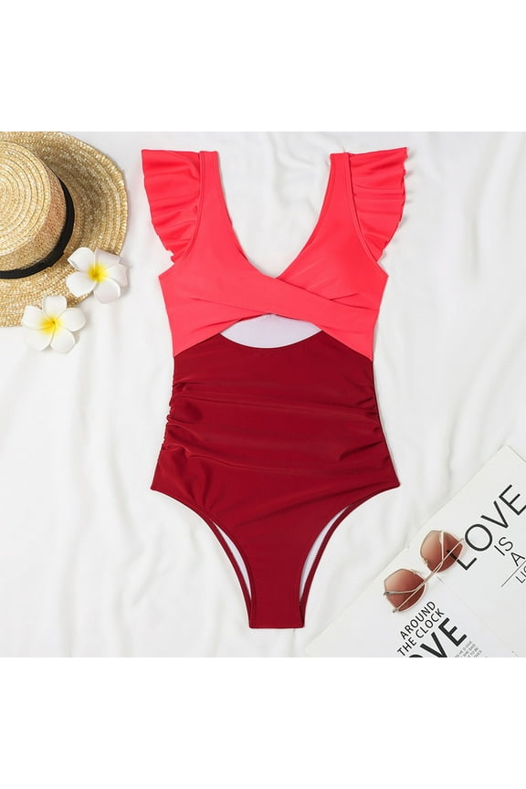 High Waisted Bikini Sets Women One Piece Rash Guard Zipper Short Sleeve Sun Protection Surf Rashguard Swimsuit Bathing Suits Swimwear