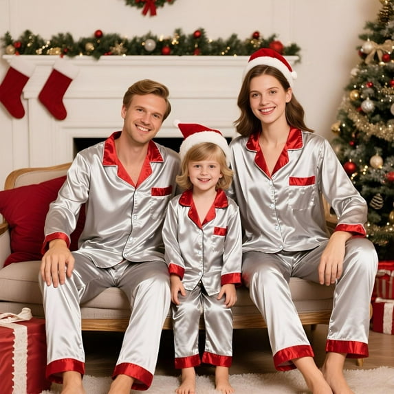 Weiqiqre Matching Christmas Pajamas for Family, Christmas PJs Long Sleeves Sleepwaear Holiday Family Loungewear Sets, Men, 2XL