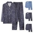 thumbnail image 1 of Weiqiqre Pajamas for Women Long Sleeve Button Down Men's Sleepwear Soft Mens Pjs Set, 1 of 9