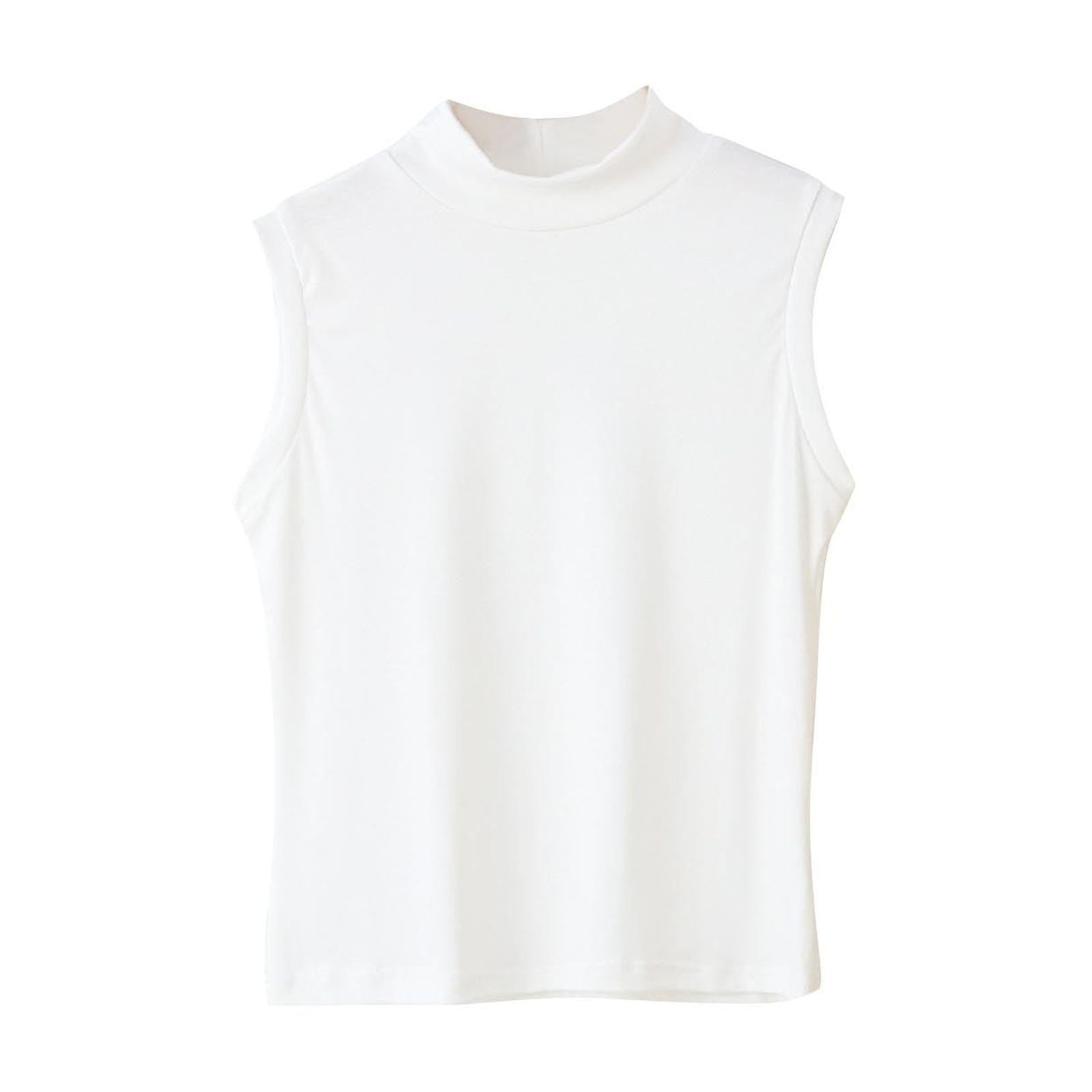 Weiqiqre Plus Size Tops for Women Sleeveless/Long Sleeve Mock ...