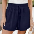 thumbnail image 1 of Weiqiqre Running Shorts for Women Summer Shorts with Pockets High Waisted Wide Leg Cute Ruffle Waist Drawstring Casual 2025 Vacation Outfit, 1 of 7