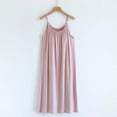thumbnail image 1 of Weiqiqre Silk Pajamas for Women Satin Silky Nightgown Sleeveless Spaghetti Strap Pajamas Dress Sleepwear, 1 of 9