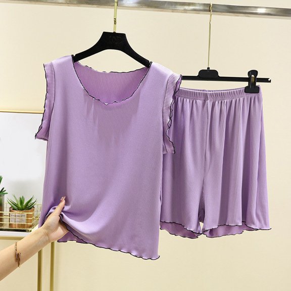 Weiqiqre Silk Pajamas for Women Soft Classic Notch Collar Bride Pjs Comfy Short Sleeve Sleepwear Loungewear