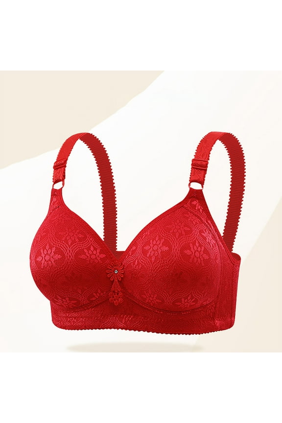 Sports Bras for Women Back Fat Smoothing Bra Lace Underwire Full Coverage Padded Bras with Support