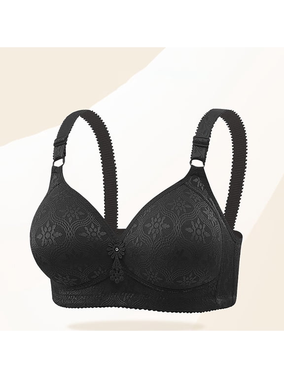 Sports Bras for Women Back Fat Smoothing Bra Lace Underwire Full Coverage Padded Bras with Support
