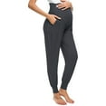 thumbnail image 1 of Weiqiqre Straight Leg Yoga Pants for Women Workout Joggers Over The Belly Pajama Sweatpants Stretchy Pregnancy Pants, 1 of 6