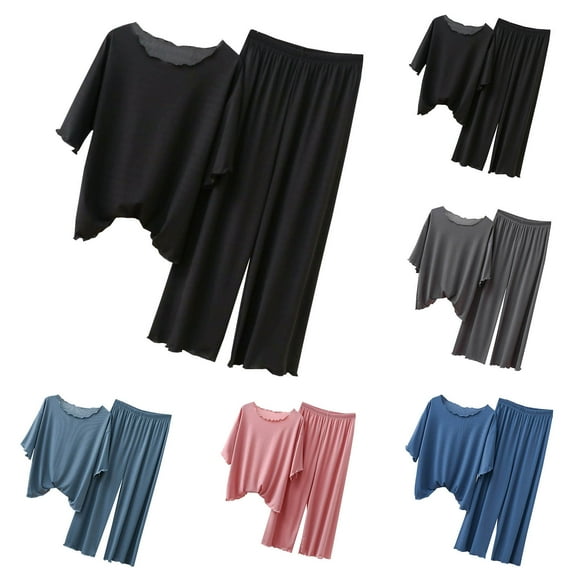 Weiqiqre Summer Two Piece Sets for Women Summer 2025 Two Piece Lounge Set Matching Vacation Casual Outfits Spring