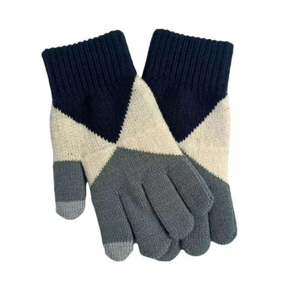 Weiqiqre Winter Magic Gloves Warm Strecty Knit Touch Screen Gloves For Men Women