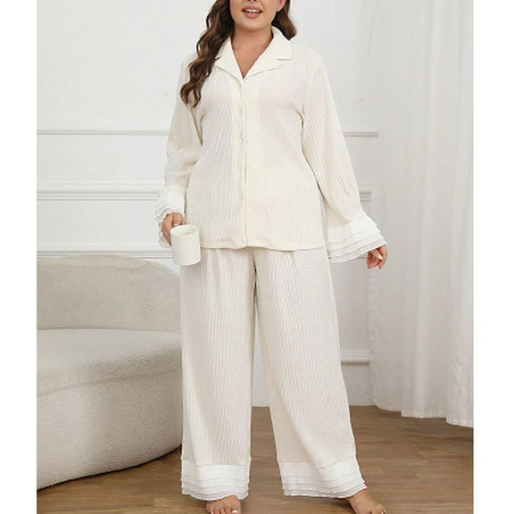 Weiqiqre Women Pajama Sets Long Sleeve Satin Pajama Set for Women, Satin PJs for Women Set, Womens Satin Pajama Set