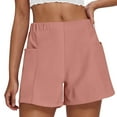 thumbnail image 1 of Weiqiqre Women Shorts High Waisted Stretchy Bermuda Shorts for Women Quick Dry Summer Casual Shorts, 1 of 7