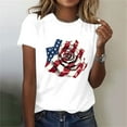 thumbnail image 1 of Weiqiqre Women's Clothing American Flag Heart Shirt Women Patriotic T-Shirt 4th of July Graphic Tees Shirts USA Flag Star Stripe Tops, 1 of 4