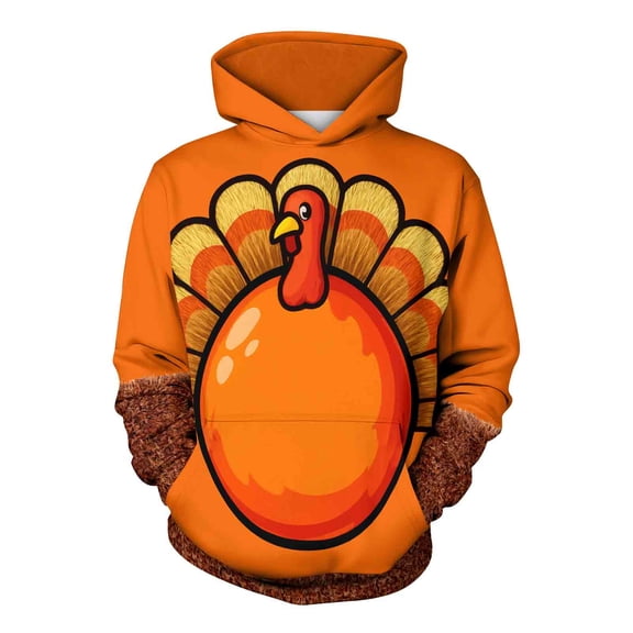 Weiqiqre Women's Fashion Hoodies & Sweatshirts Thanksgiving Turkey Hoodie Cozy Fall Apparel, Thanksgiving Outfit, Fall Fashion