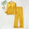 thumbnail image 1 of Weiqiqre Women's Pajama Sets Cotton Pajamas Set Long Sleeve Button Down Pjs Sleepwear Loungewear 2 Piece Set for Daily, 1 of 8
