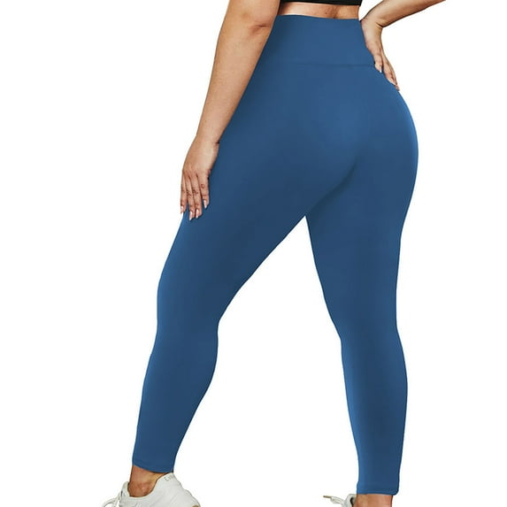 Weiqiqre Women's Paperbag Waist Trousers Elastic Leggings, High Waisted Compression Gym Tummy Control Athletic Yoga Pants