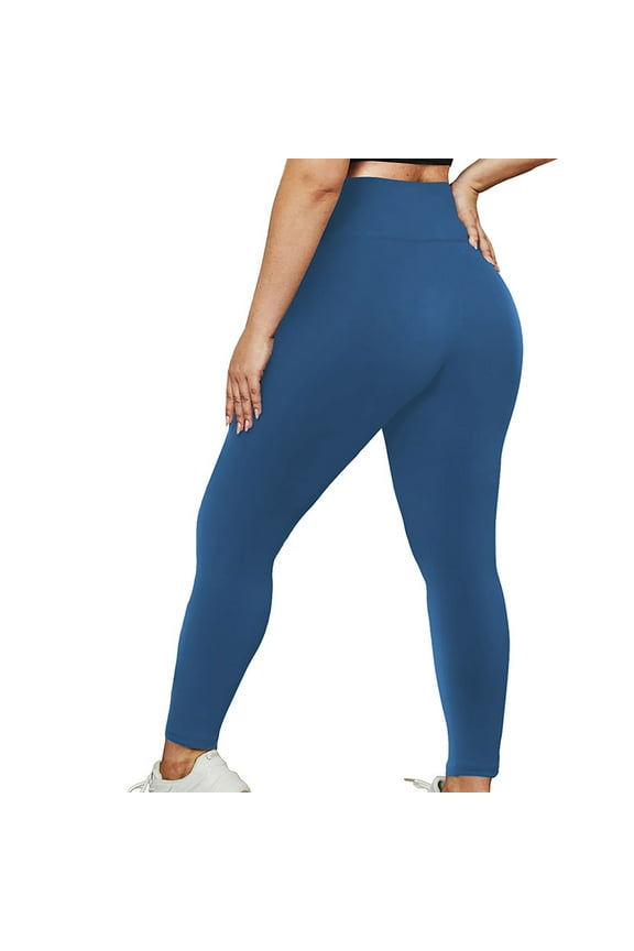 Weiqiqre Women's Paperbag Waist Trousers Elastic Leggings, High Waisted Compression Gym Tummy Control Athletic Yoga Pants