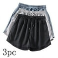 thumbnail image 1 of Weiqiqre Women's Shorts 3 Pack Cotton French Terry Casual Lounge Sweat Shorts with Pockets, 1 of 9