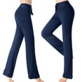 thumbnail image 1 of Weiqiqre Women's Stretch Work Pants Business Casual High Waist Flared Casual, Work, Lounge Palazzo Pants-Wide Leg, 1 of 9
