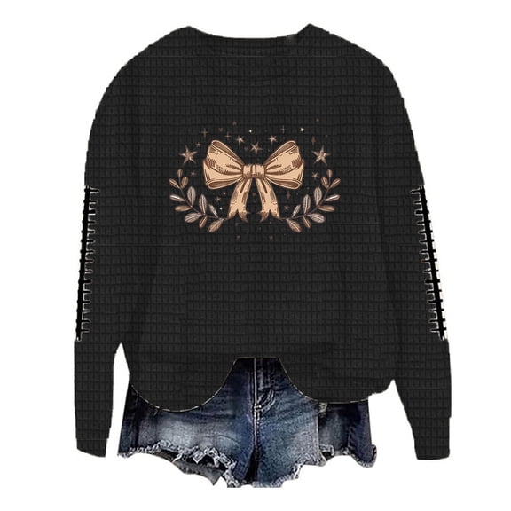 Weiqiqre Women's Tops Oversized Off Shoulder Sweatshirts Long Sleeve Basic Thermal Pullover Tops with Pocket