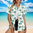 thumbnail image 1 of Weiqiqre Women's Tops Summer Beach Shirt Tropical Shirts Womens Hawaii Button Down Short Sleeve Blouses Button Up Tops, 1 of 5