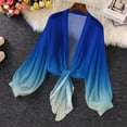 thumbnail image 1 of Weiqiqre Women's Tops Tie Front Tops Bow Sheer Lantern Long Sleeve Blouse Fashion Spring Summer Outfits, 1 of 7
