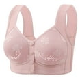 thumbnail image 1 of Weiqiqre Women's Underwear Cup Front Open Button Underwear Thin Style Gathering Breathable Bra Underwear, 1 of 2