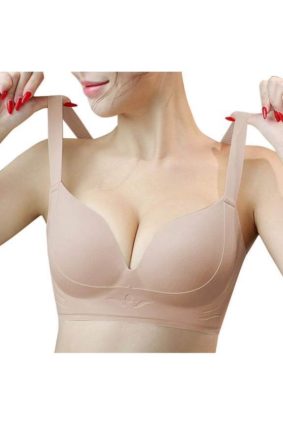 Women's Underwear Push Up T Shirt Deep Plunge Wireless Everyday Supportive Bra