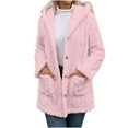 thumbnail image 1 of Weiqiqre Womens Fall Fashion Winter Hooded Cardigans Button Up Cable Knit Coats Jackets Outerwear with Pockets, 1 of 9