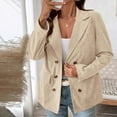 thumbnail image 1 of Weiqiqre Womens Jackets Tweed Blazer Jacket-Plaid Fully Lined Fashion Business Casual Lapel Elegant Coat Pockets, 1 of 9
