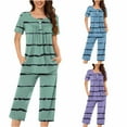 thumbnail image 1 of Weiqiqre Womens Pajama Sets Lounge Sets Long Sleeve Crewneck Top and Pants Soft Pjs with Pockets, 1 of 6